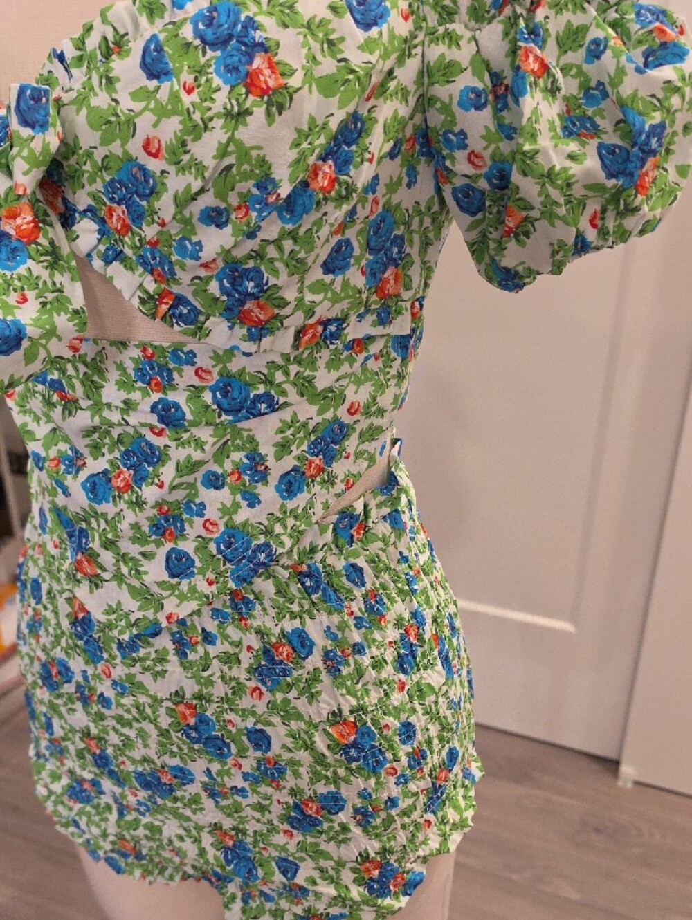 House of Sunny Green Floral matching Smocked Short Set size 2 new with tags - Picture 5 of 16